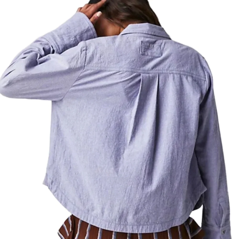 NWT Free People Button-up Shirt Women's Small Light Purple